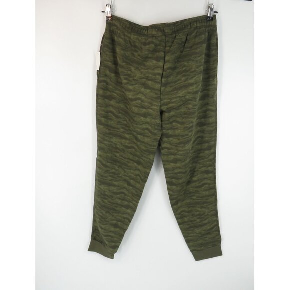 Amazon Essentials Mens Green Camo Jogger Pants Medium Cotton Blend Elastic Waist - Picture 3 of 4